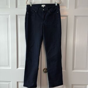 NYDJ Women's Straight Leg Jeans Dark Blue Size 10 Lift Lift Tuck Slimming